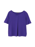 ◆大きいサイズ◆トリアセフレアスリーブブラウス/ホワイト(030)