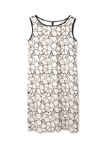 ビッグフラワーエンブロイダリーワンピース/チョコレート2(052)