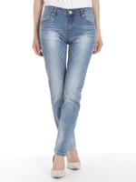 スーパーストレッチデニムフルレングススキニーPT/ブルー