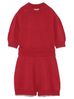 ニットロンパース/RED