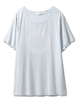 クールレーヨンロゴTシャツ/DGRY