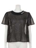 ニャースターダストシフォンブラウス/オフ