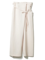 ラップワイドパンツ/ピンク