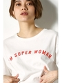 【AZUL by moussy】I'M SUPER WOMAN T/WHT