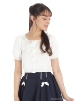 シェルモチーフ半袖ボレロ/ウスブルー