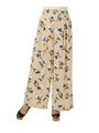 フラワーワイドパンツ/BEIGE