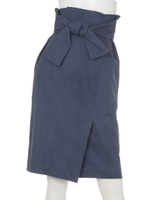 フロントリボン巻き風スカート(追加生産/ネイビー)/ネイビー