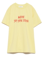 二段ロゴプリントTシャツ/YEL
