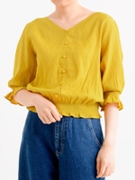 *Backデザインブラウス/ネイビー