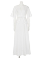 【BED&BREAKFAST】COTTON BROAD Flared Dress/WHITE