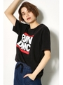 【AZUL by moussy】RUNDMCロゴTシャツII/BLK