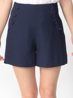 くるみ釦カラーキュロット/オレンジ