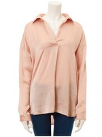 ヴィンテージサテンブラウス/ピンク