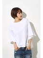 【AZUL by moussy】フレアースリーブTOPSMOOK番号93084/WHT