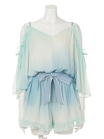 グラデーションロンパース/ピンク