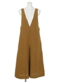 リネンサロペット/BROWN MID