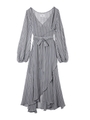stripe dress/WHITE