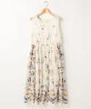 フラワープリントノースリワンピース