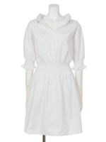 【ANAP】2WAY抜き襟シャツワンピース/WH