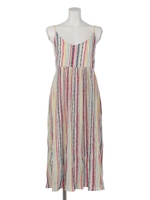 【chille anap】マルチストライプキャミワンピース/YEL