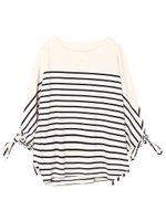 RIBBON SLEEVE TOP/アッシュ