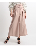 ビスチェベルト付きワイドパンツ/ベージュ(052)