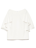 フレアースリーブブラウス/WHT