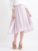 ウエストシャーリングヘムスカート/ピンク
