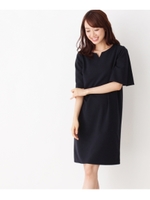 スリットスリーブワンピース/ダークオレンジ(068)