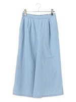 デニムワイドパンツ/ライトインディゴ