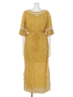 【Kalen】COTTON VOILE DRESS/YELLOW