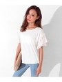 星ラメプリントTシャツ/ホワイト(001)