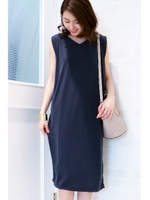 サンドウォッシュワンピース/ネイビー(120)