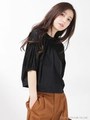 シャーリングギャザーカットトップス/シュアカ