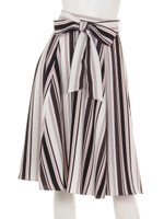 NEWストライプフレアスカート/ライトブルー