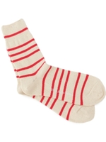 Violet Buffalo Wallows ボーダーソックス/レッド(362)