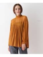 ne Quittez pas シアー刺繍ブラウス/ダークオレンジ(068)