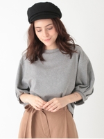 ・カットボリュームスリーブプルオーバー/アイボリー