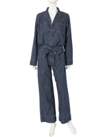 【Ca】デニムオールインワン/ブルー