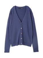 ◆リブカーディガン/グレー(020)