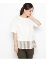 オータムストライププルオーバー/ホワイト系(302)