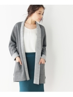 【WEB限定サイズ】ダブルフェイスニットカーディガン/ベージュ(052)