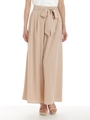 ベルト付きワイドパンツ/ベージュ