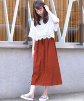 レースドッキングワンピース