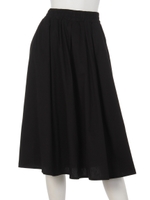 【chille anap】ミドル丈フレアスカート/BK