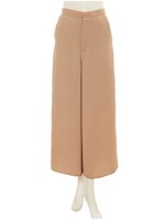 ウエストゴムノータックワイドパンツ/アイボリー