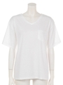 セット Vネック Tシャツ/WHT