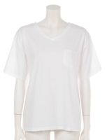 セット Vネック Tシャツ/WHT