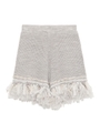 リボンフリンジ付ショートパンツ/OWHT