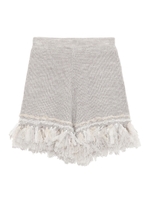 リボンフリンジ付ショートパンツ/OWHT